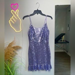 B. Darlin Spaghetti Strapped Sequined Dress
Size 7/8 
Worn once in 2021